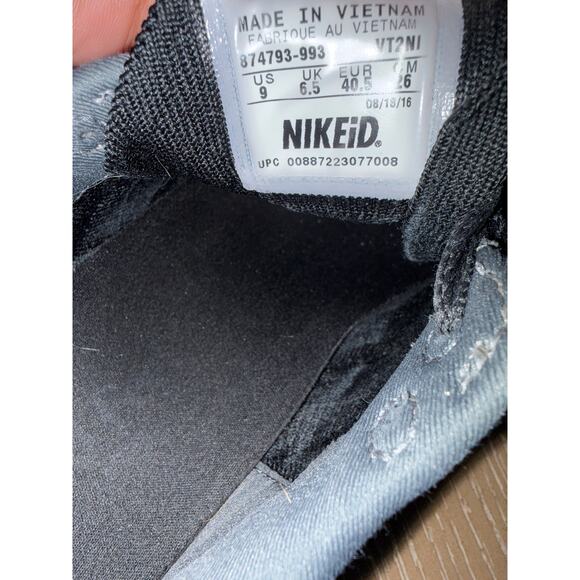 Nike Air MAx 2015 iD Black/Gray Mens Size 9 Atheltic Shoe Running Workout - Picture 8 of 8